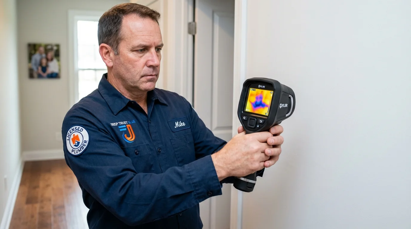Thermal imaging leak detection by Johns Plumbing LLC in Clifton Heights